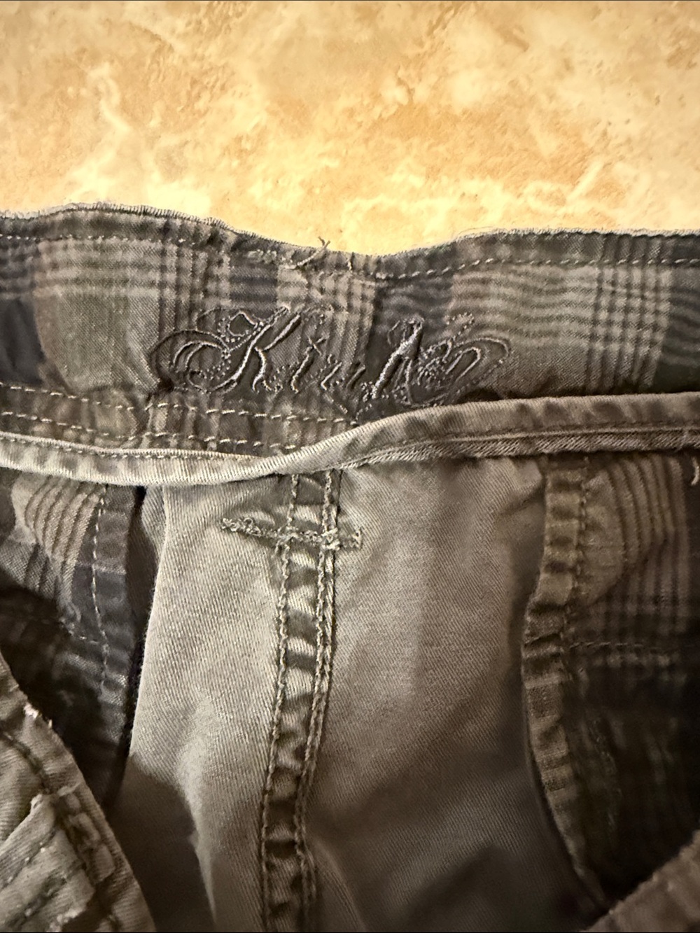 JNCO Style Men's Dark Gray Relaxed Fit Embroidered pants - Picture 2 of 6